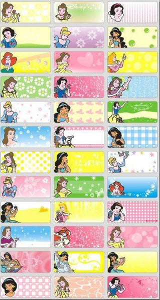 Medium Disney Princess Name Stickers