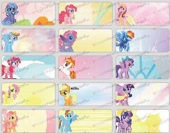 Medium Little Pony Name Stickers