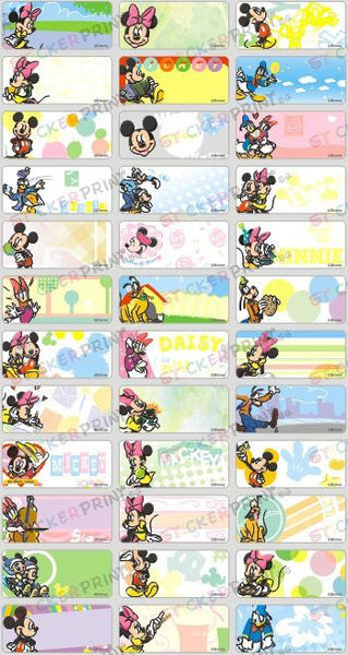 Medium Mickey Name Stickers