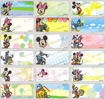 Medium Mickey Name Stickers