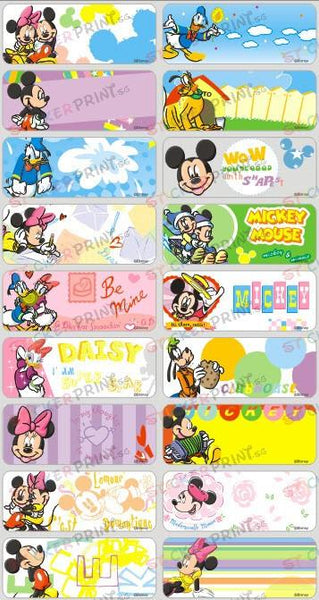 Large Mickey Name Stickers