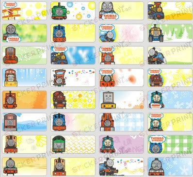 Small Thomas & Friends Name Stickers