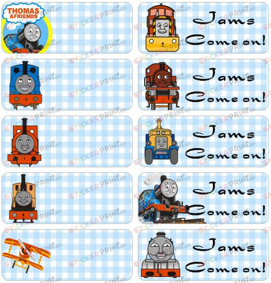Large Thomas & Friends Name Stickers