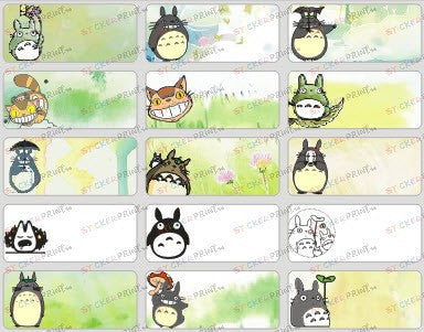 Medium Totoro Name Stickers