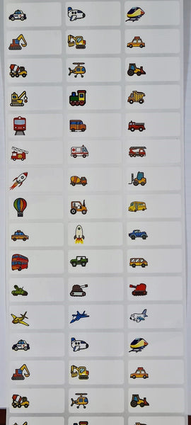 Medium Vehicles Name Stickers